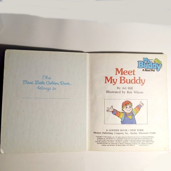 “Meet My Buddy” First Little Golden Book goes with My Buddy – A Real Pal Doll - Picture 3 of 4